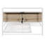 Structure de lit plateforme double en métal avec lit gigogne