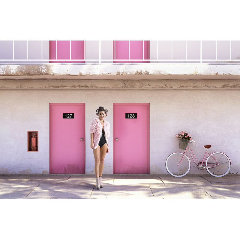 Retro Lifestyle II - Print on Plastic / Acrylic, Black Frame, 80cm H x 120cm W x 10cm D