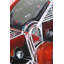 Tableau de bord de voiture rétro rouge