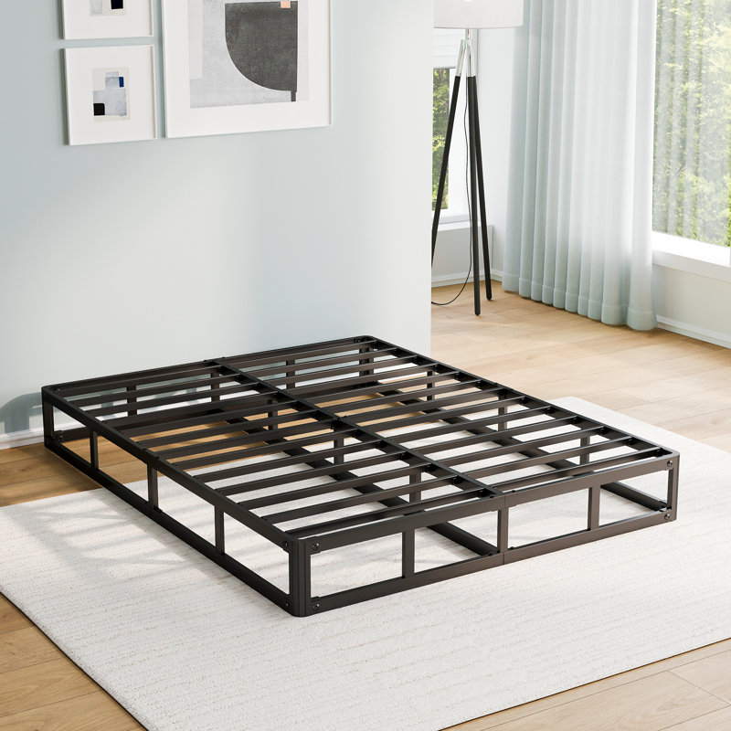 5 Inch Metal Box Spring, Bed Frame Low Profile, Basic Mattress Foundation, Easy Assembly, King