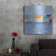 Beachcrest Home ™ «Boat House Row Dark Blue Sky» par Phyllis Adams, art mural en métal-1659794843