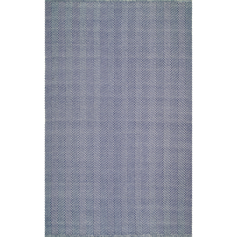 Cotton Chevron Indoor Rug, Rectangle 8' x 10'