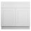 Armoire de cuisine avec base d'évier de style shaker non assemblé Brookings par Design House, blanc