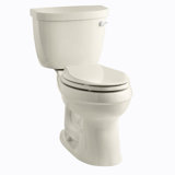 Cimarron Comfort Height Two-Piece Elongated 1.28 GPF Toilet with Aquapiston Flush Technology, Right-Hand Trip Lever and Tank Cover Locks