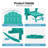 HDPE Foldable Adirondack Rocking Chairs with Retractable Ottoman-765421353