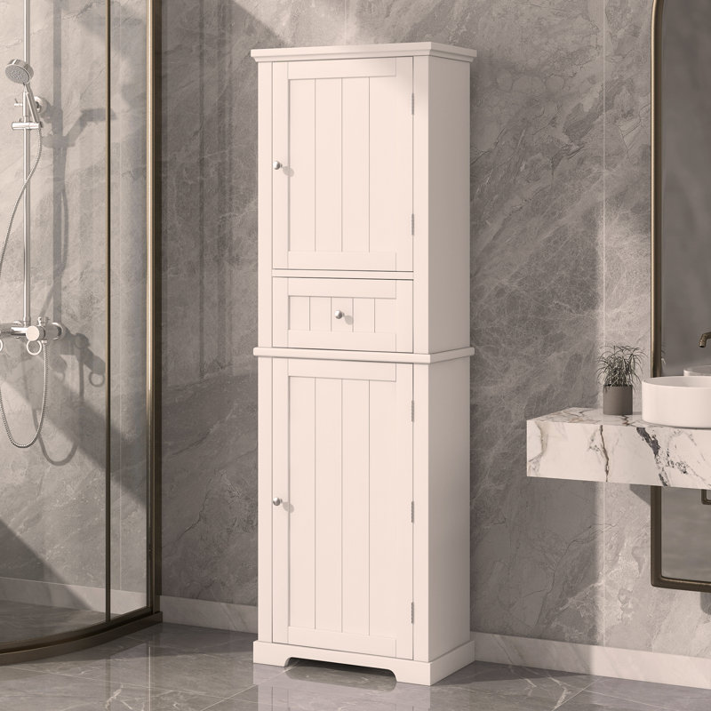 Armoire de salle de bain Ahsanul, Blanc