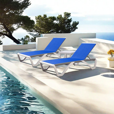 Norha Outdoor Chaise Lounge Set with Table