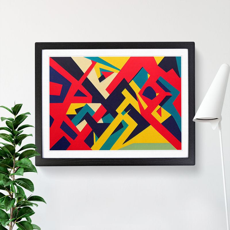 Grand Abstract - Print, Black, 46cm H x 64cm W