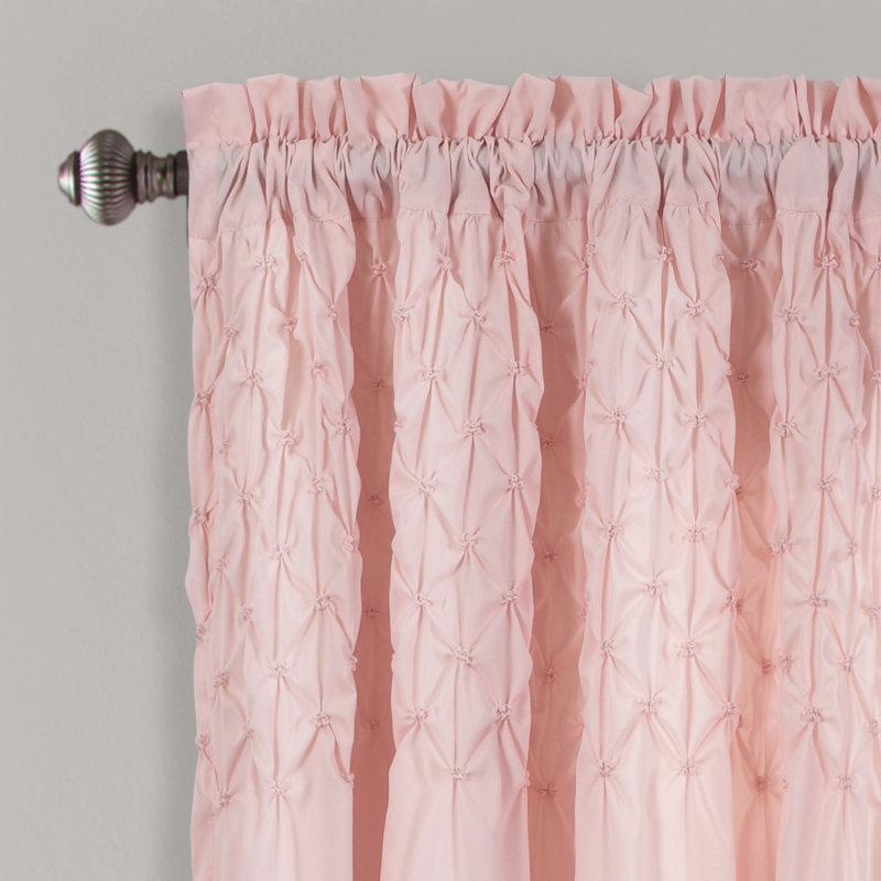 Panneaux de rideaux semi-transparents avec passe-tringle Bayview, Rosé, l 54 po x L 84 po