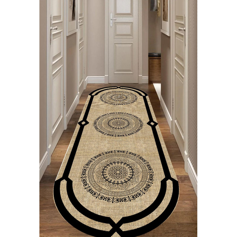 Tapis ovale Dakim avec envers antidérapant, Ovale 5 pi 3 po x 7 pi 6 po