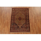 Iza One-of-a-Kind Rectangle 3'11" X 5'8" 1960s Wool Area Rug in Brown