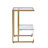 Kazbek 17.72'' Glass Top Console Table-704950742