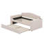 Lit de jour simple rembourré avec accoudoirs de rangement, lit gigogne et système audio Bluetooth intégré-97749366