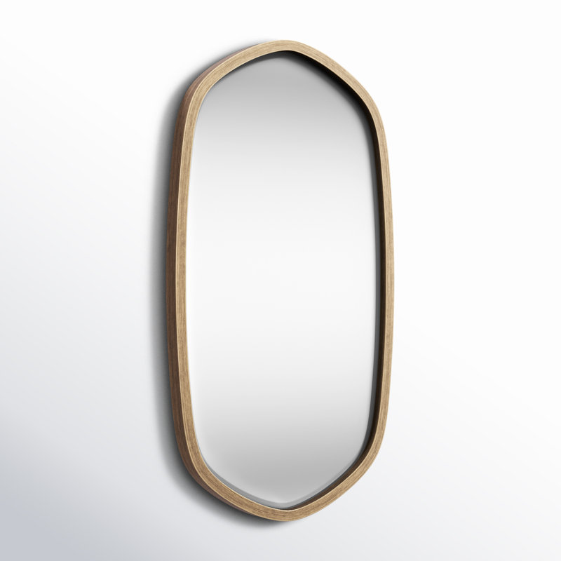 Miroir d'appoint Glover, H 36 po x l 20 po, Or, Verticale