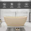Baignoire de trempage autoportante 65 po en crème 65 po-118018991