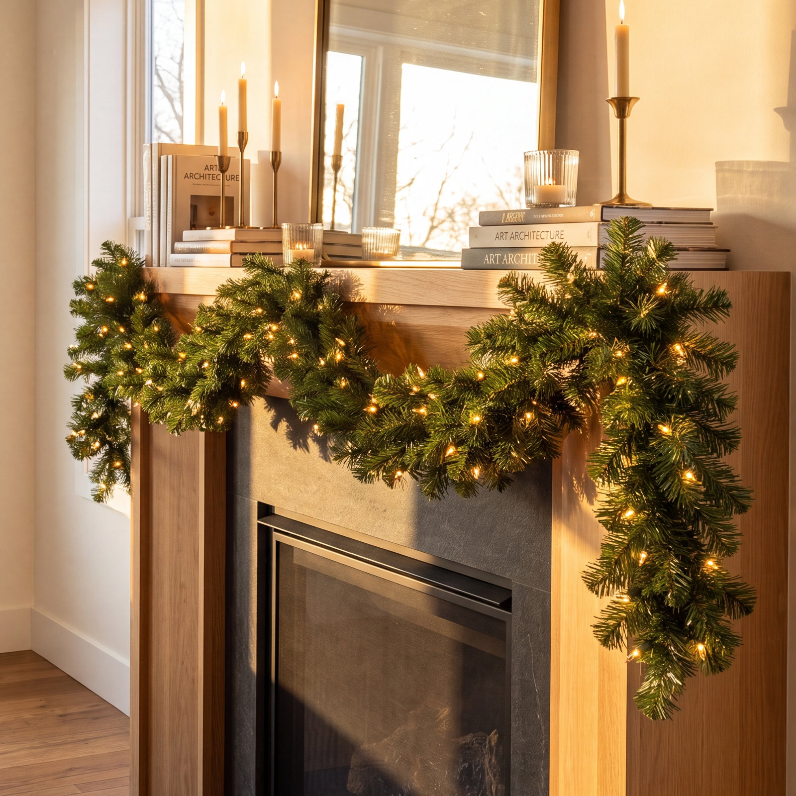 108" Pre-Lit North Valley Spruce Garland