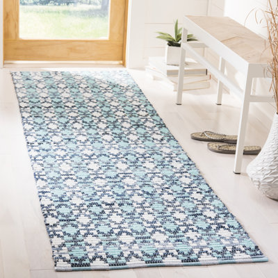 Montauk Hand Woven Cotton Geometric Rug