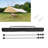 Outdoor  Camping Tarp Tent Poles Adjustable Rod