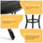 Patio Black Round Metal Side Table