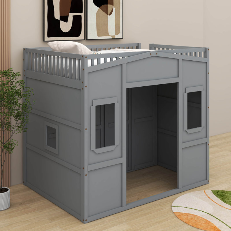 Lit mezzanine pleine grandeur avec garde-robe