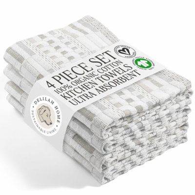100% Organic Cotton Kitchen Towels