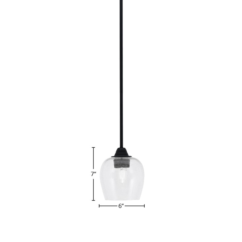 Paramount Stem Hung Pendant, Seeded