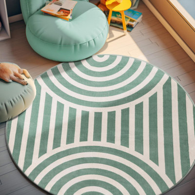 Unique Loom Lines Whimsy Kids Rug