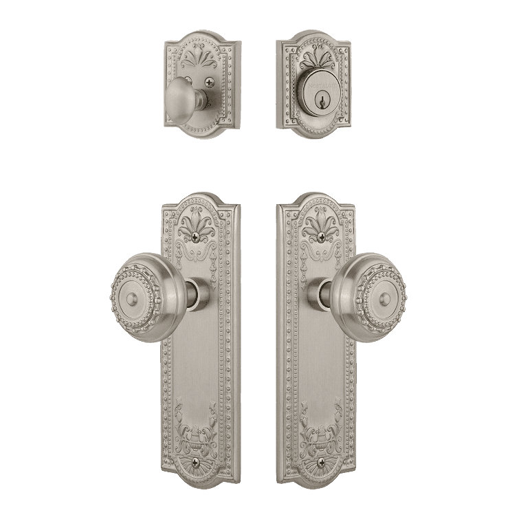 Nostalgic Warehouse Meadows Entry Set with Meadows Knob