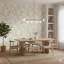 Ornamenta Collection Thin Leaf Shimmer Finish Wallpaper Roll-1417492395