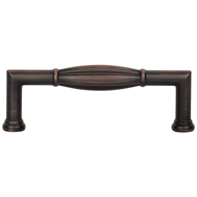 Poignée barre Southerland, Bronze huilé et brossé, 3 3/4"