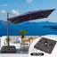 11' X 9' Rectangular Cantilever Umbrella, Base Included-1756934824
