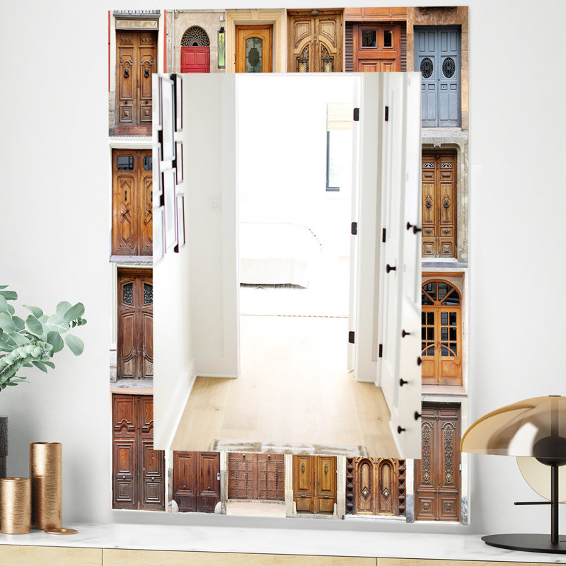  Miroir mural moderne, H 39,4 po x l 29,5 po, Abstrait