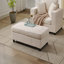 Chaise longue avec repose-pieds de rangement amovible Canapé-lit rembourré avec coussins, fauteuil rembourré à assise profonde moderne-925118818