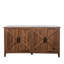 Armoire de rangement en panneau de particules avec 4 portes et tablettes ouvertes - Polyvalente pour différentes pièces