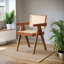 Chaise de salle à manger Jamandi en noyer japonais avec cadre en bois massif Jamilla-330874179