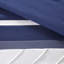 Édredon bleu marine 7 pièces, literie élégante avec rembourrage, comprend un édredon, 2 taies décoratives, 1 place et 1 oreiller, tissu en soie synthétique lavable à la machine-124917826-124917828