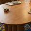Cherry Oval Solid Wood Base Dining Table