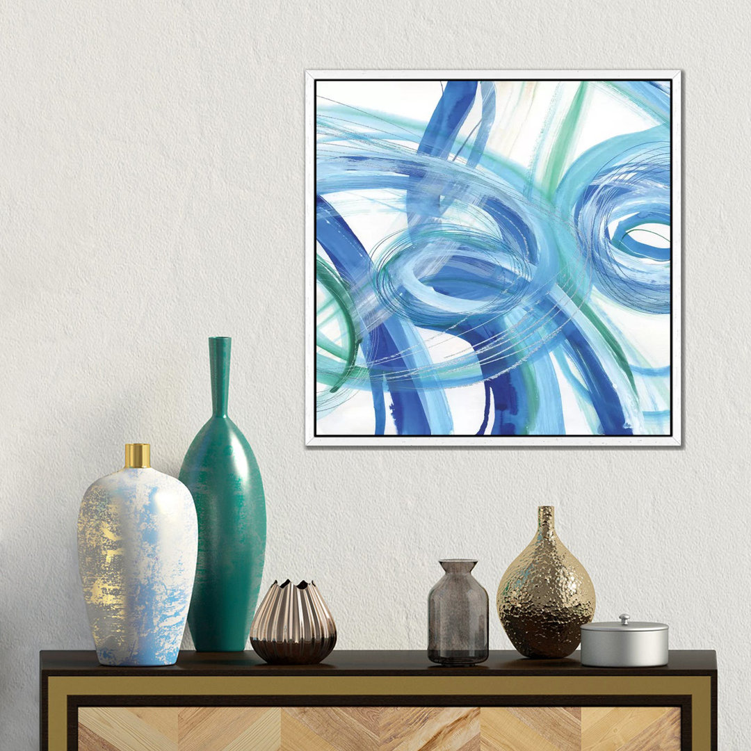 Blaue Grotte I von Susan Jill - Galerie-verpackte Leinwand Giclée auf Leinwand