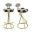 Ensemble de 2 chaises de salle à manger, tabourets de bar rembourrés à imprimé football-18948865-18948876