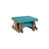 Aruba Blue Top/Antique Mahogany Base