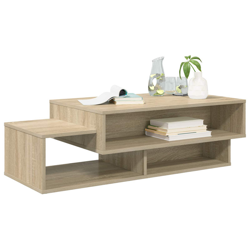 Coffee Table with Storage, Sonoma Oak