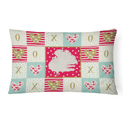  Coussin intérieur / extérieur Fantail Pigeon Love