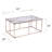 Contemporary Glass-Top Cocktail Table
