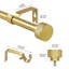 Tringle à rideaux simple 5/8 po avec fleurons à bouton-378542578-378542568