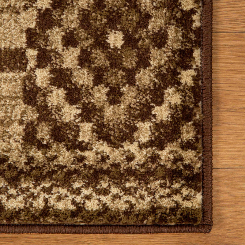 Ingrid Modern Patchwork Block Design Power-Loomed Indoor Area Rug Runner, Runner 2'7" x 8'