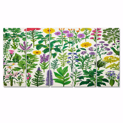 Vernice - Fleurs murales 5 pièces