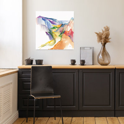 Contemporary Art Abstract Contemporary Landscape Nature Art by Kristy Rice - Wrapped Canvas Print