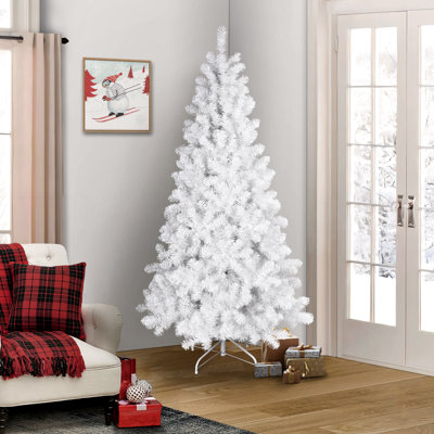 Arbre de Noël blanc non éclairé