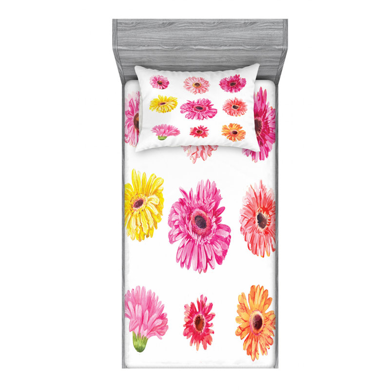 Ensemble de draps Gerber Daisy, Ensemble de draps pour lit simple TG avec drap-hou