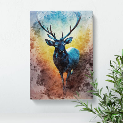 View Of The Stag No.6 - Wrapped Canvas Print